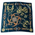 Vintage square scarf, buckles, keys and belts. St Michael