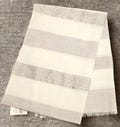 Vintage Ann Taylor Loft Scarf Shawl XL 70x22 Tags Extra Large Classic Fall Winter Beige Sparkly Sequin Ivory Minimalist Striped Neutral