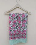 100% Organic Cotton Sarong Boho Style Floral Scarf Custom Beach Cover up Sarong Modern Eco Friendly Scarf Multi-Way Beach Cover Up for Women