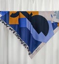 Elegant Arabic Calligraphy Scarf, Sabr/Patience Design Square Silk Feel Scarf, Islamic Gift for Women, 90x90 & 110x110 cm Bandana Hijab