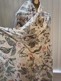 Large Vicose Butterfly scarf Long Floral Vicose