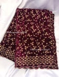 Pakistani Zari Work Embroidered  Bridal Dupatta, Heavy Velvet Dupatta, Indian Traditional Bridal Chunni, Wedding Day Scarf, Gift for Her