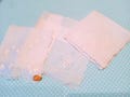 3 NEW white handkerchiefs, 22B, white hankies, vintage hankies, tatted, embroidered, wedding hankies, lace hankies, cotton, lot of hankies