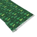 Christmas Tree Scarf Green Lightweight Fringe Scarf Gift Retro Mid Century Modern Vintage Design Winter Accessories