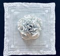 Vintage Heirloom Bridal Hankie, Classic Blue Linen Drawnwork & Shadow Appliqued Hankie, Engagement Gift, Bridal Shower Gift, Something Blue