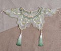 Kids Girls Embroidered Detachable Collar Vintage Chinese Mint Green and Pink Asian Style Hanfu Inspired Dress up Halloween gift 500
