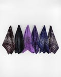 Plum Purple Halloween Skull Bandanas 100% Cotton Steampunk Head Wraps Gothic Halloween Scarf Spooky Cowboy Cowgirl Square Unisex Scarf