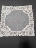 Gorgeous Antique Beige Needlerun Lace With Dotted Net Center
