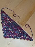 Crochet spiderweb bandana