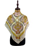 Vintage Hemispheres Silk Scarf Square Classic Scarves Neckwear Wrap Silk Hemispheres Shawl Square Babushka Vintage Foulard Soft Scarf Top