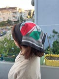 Palestinian Keffiyeh Satin Bandana - Heritage Scarf | Cultural Pride | Palestine Flag Colors | Solidarity Gift