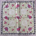 Anna Sui Vintage Handkerchief 19 x 19 inches