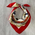 Vintage Celine Paris Silk Scarf - Made in Italy, 34 x 34 inches