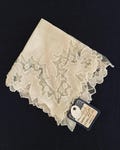 Vintage Spanish Cutwork Handkerchief