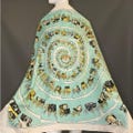 Hermes Silk Scarf Carrosserie Ledoux Designer 90 cm 35 in Fairf Condition