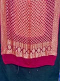 Multicoloured Banarasi Bandhani Dupatta - 80 grams pure Georgette - Handwoven