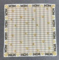 Vintage MCM Monogram Handkerchief Bandana Pocket Square Scarf Neckerchief Headband Neck Wrap Accessories Unisex Scarves Head
