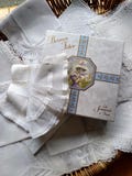 Vintage Antique Wedding Bridal Lace Hankies Collection Baker's Dozen Paris Souvenir Box