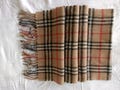 Burberry scarf muffler 100% Cashmere Brown