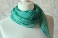 green scarf chiffon silk light silk scarf hand-colored gift
