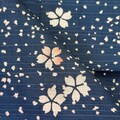 Japanese Vintage Furoshiki Cherry Blossom on Blue 19.5 x 19 inches I Free Shipping 35USD+ (Auto in Cart)