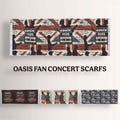 Oasis Live Forever 2025 Reunion Scarf, Lightweight Fashion Scarf for Concerts, Music Lovers Gift, Festival Scarves Merch Merchandise