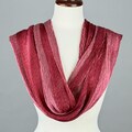 Arashi Shibori Silk Shawl: Hand-Dyed Pleated Wrap, Wearable Art
