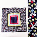Oak Leaf & Acorn Handkerchief, Unique Cotton Bandana with Hand Rolled Edges, Woodland, Adventurecore