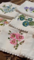 Hand-Painted Silk Handkerchief | Unique Boho Wedding Gift | Lightweight Scarf | Personalized Women’s Accessory
