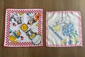 Set of 2 Vintage Children's Kitty Cat Hankies
