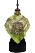 Vintage Christian Georges Paris Silk Scarf Square Classic Scarves Neckwear Wrap Silk Neckcloth Shawl Square Babushka Vintage Foulard Scarf