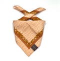 Celine Vintage 90s Handkerchief Mini Scarf Orange Cotton Pocket Square 19.5” Bandana Mini Scarf Celine Napkin,Vintage Celine Neckerchief
