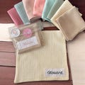 My first personalized handkerchief – Embroidered double gauze square – Baby birth gift idea – Unique keepsake – Handmade baby accessory
