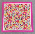 Vintage Givenchy Floral Handkerchief Bandana Pocket Square Scarf Neckerchief Headband Neck Wrap Accessories Unisex Scarves Head