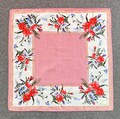 Vintage David Hicks Floral Handkerchief Bandana Pocket Square Scarf Neckerchief Headband Neck Wrap Accessories Unisex Scarves Head