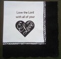 Love the Lord with All Your Heart Lap Scarf