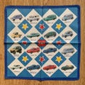 Vintage Tomica Toy car model Handkerchief 2522