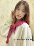 Rose Red Knit Triangle Scarf, Wool Blend Neck Shawl, French Retro Style Wrap, Cozy Fall Winter Fashion Accessory, Gift for