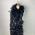 black Feather boa 2 yards for Halloween Costume Burlesque Dance Theater Production gothic-style