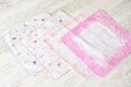 Vintage Women's Handkerchief Set of 4 // Never Used // 100% Organic Cotton