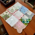 Vintage Hankies/Scarves - Sheer Fabric, Embroidery, Scalloped Edges, and Floral Patterns - 9 Options (0128)