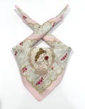 TokyoDisneyResort Beauty and the Beast Handkerchief Tokyo Disney Rose Limited 20” Bandana Hair Wrap Head Scarf Disney Fan Gift