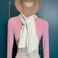 Vintage Erdos 100% Cashmere Scarf in Mint Green