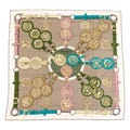 Rare! Hermes Silk Scarf Carre 90 "Cuivreries" Grey Silk Scarf
