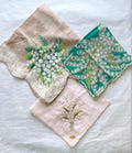 3 Vintage Handkerchiefs With Lilies Of The Valley