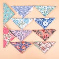 10pcs Colorful Organic Cotton Bandana, Handmade Boho Paisley Scarf, Lightweight Hair Or Neck Wrap, Unisex Sustainable Fashion Gift Accessory