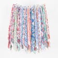 Set of 100 - Floral Paisley Block Printed Cotton Bandana, Handmade Scarf, Neck Or Hair Wrap, Unisex, Unique Eco-Friendly Gift Idea, Bandana