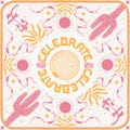Desert Party Bandana | Bachelorette Bandana | Screen Printed | Natural Bandana | Tinned Fish | Sardines | Italy