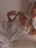 Vintage Crochet Headscarf Handmade