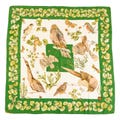 Bad! Hermes Silk Scarf Carre 90 "La Vie au Grand Air" Blue Silk Scarf